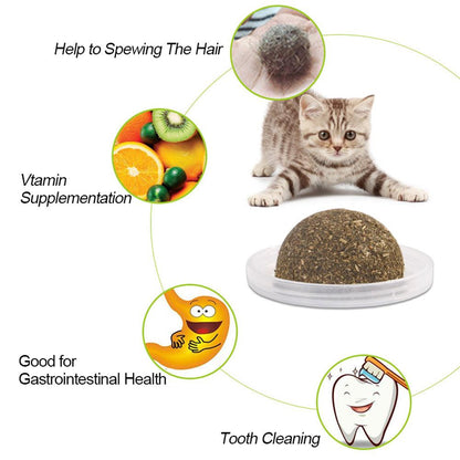 Minty Fun Catnip Ball Toy Set - Interactive Pet Supplies For Playful Cats