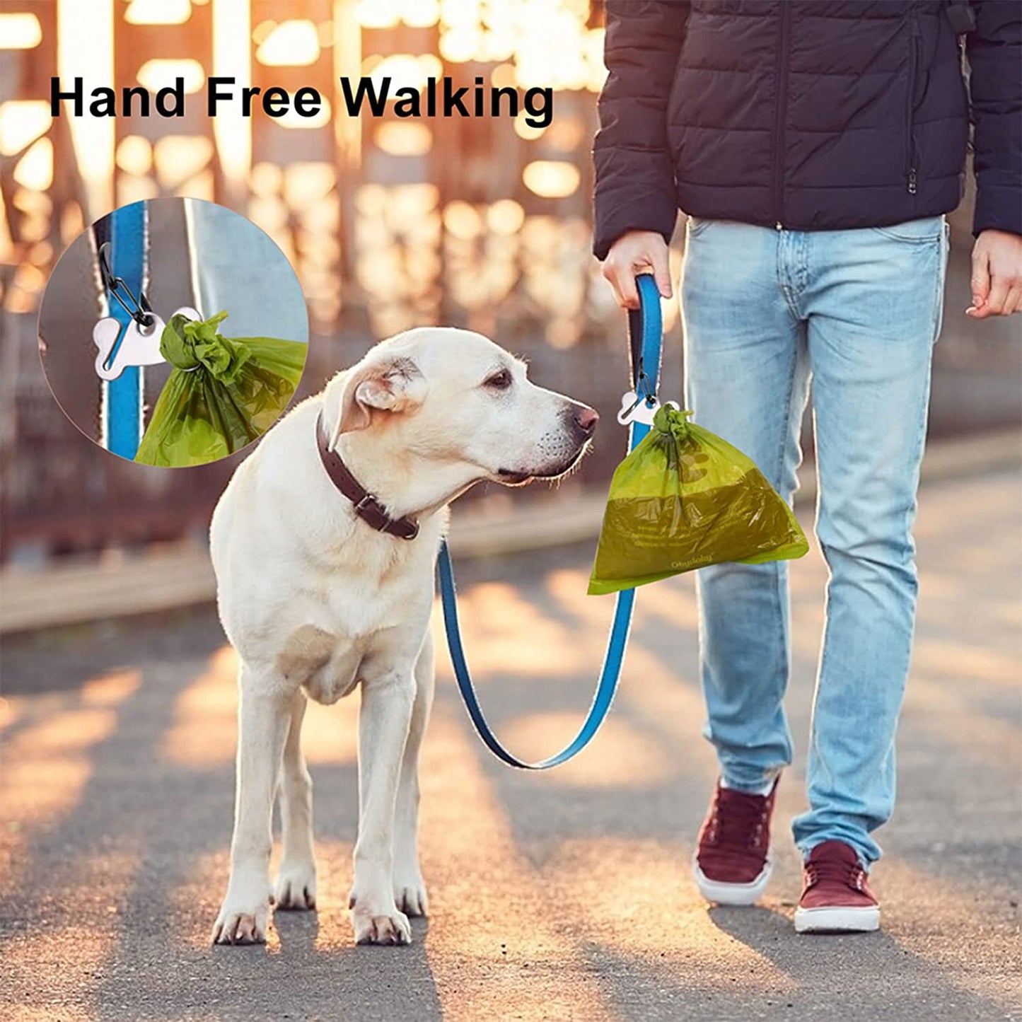3PCS Dog Poop Bag Holder, Waste Bag Holder, Dog Poop Bag Carrier, Hand Free Holder