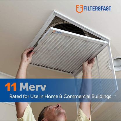 20X20X1 Air Filter MERV 11, 1" AC Furnace Air Filters, Made in the USA, Actual Size: 19.75"X19.75"X0.75, 6 Pack