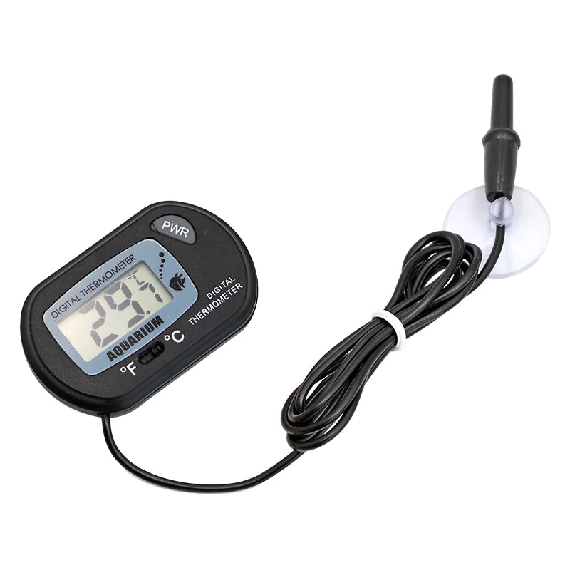 Fish Tank Thermometer LCD Digital Aquarium Temperature Water Meter Aquarium Temp Detector Fish Alarm Pet Supplies Tool Aquatic