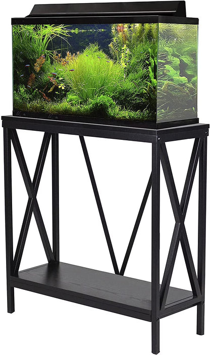 29/37 Gallon Wood + Metal Aquarium Stand
