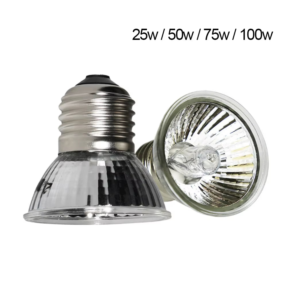 25W/75W/100W Full Spectrum UVAUVB Heating Lamp Reptile Tortoise E27 Thermal Insulation Calcium Lizard Frog Solar Halogen Light