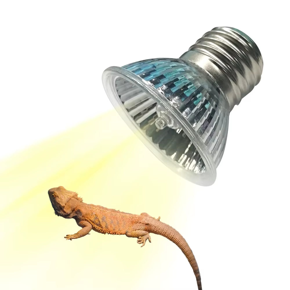 25W/75W/100W Full Spectrum UVAUVB Heating Lamp Reptile Tortoise E27 Thermal Insulation Calcium Lizard Frog Solar Halogen Light
