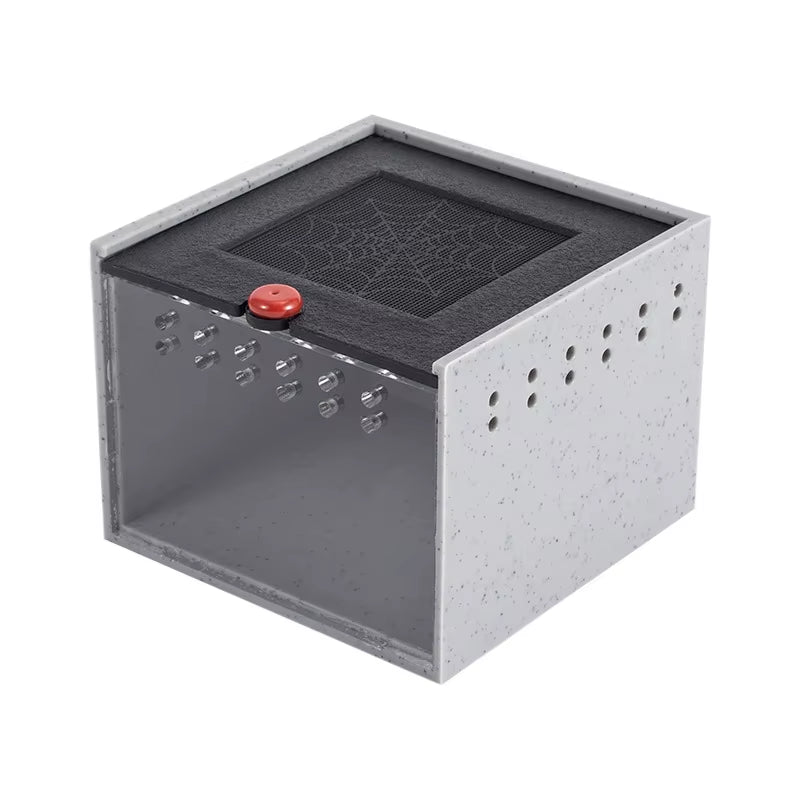 Pet Spider Box Reptile Crawling Pet Feeding Lizard Silkworm Baby Scorpion Unicorn Beetle Insect Pet House Black Acrylic Box