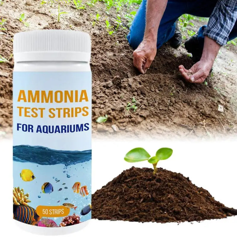 Ammonia Test Strips 50 Count Water Testing Aquarium Test Strips Water Test Safe Ammonia Tester