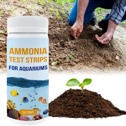 Ammonia Test Strips 50 Count Water Testing Aquarium Test Strips Water Test Safe Ammonia Tester