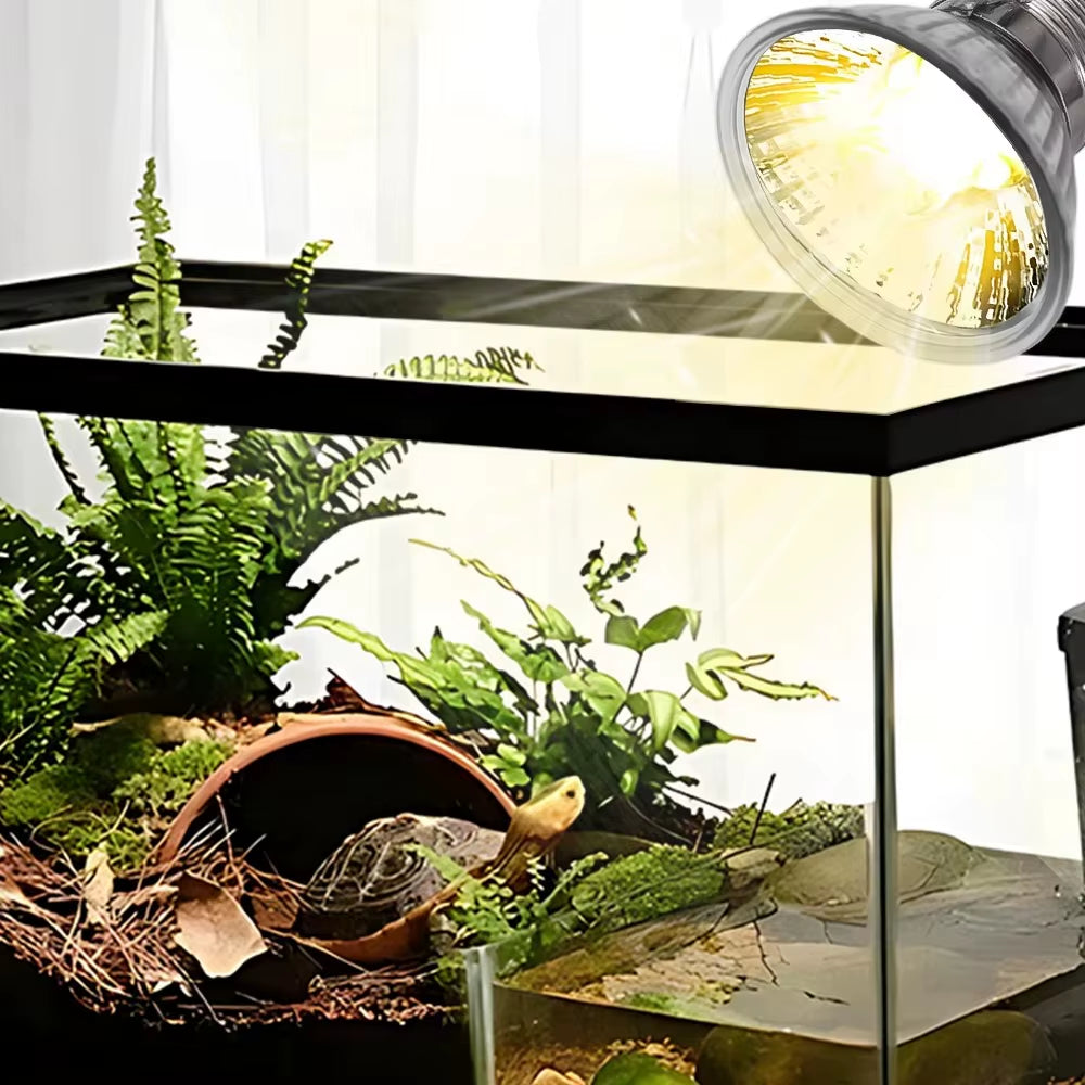 25W/75W/100W Full Spectrum UVAUVB Heating Lamp Reptile Tortoise E27 Thermal Insulation Calcium Lizard Frog Solar Halogen Light