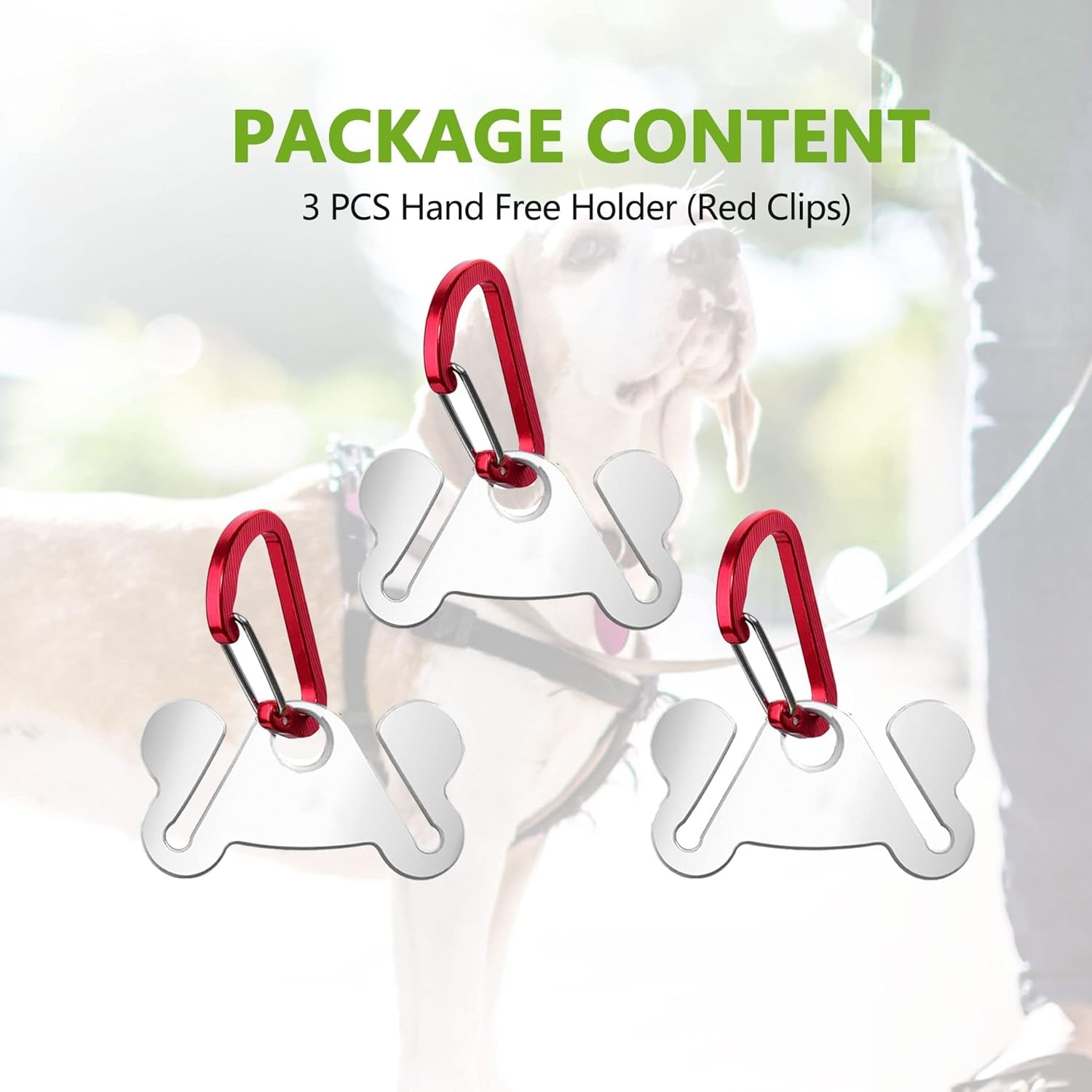 3PCS Dog Poop Bag Holder, Waste Bag Holder, Dog Poop Bag Carrier, Hand Free Holder