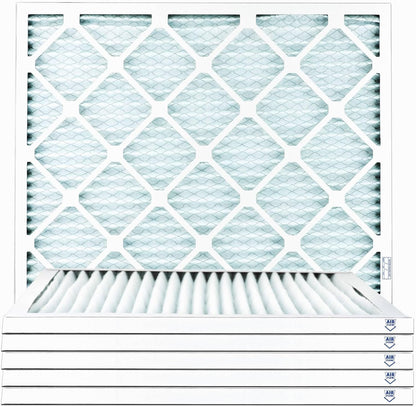 20X20X1 Air Filter MERV 11, 1" AC Furnace Air Filters, Made in the USA, Actual Size: 19.75"X19.75"X0.75, 6 Pack