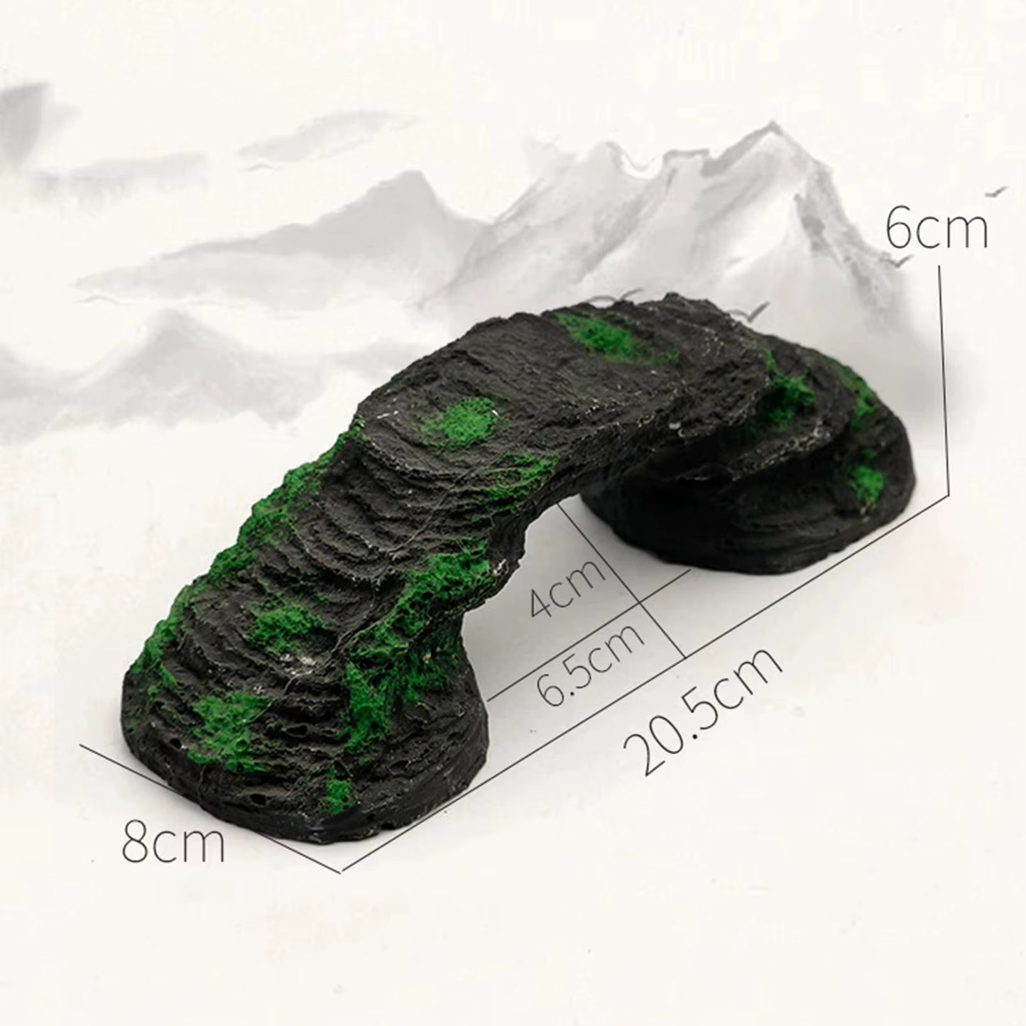 Fish Tank Artificial Bridge Resin Landscape Decoration Bridge Aquarium Equipment Accessories Ornament Cave Aquatic Pet Fish