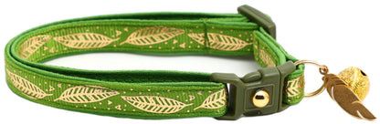 Metallic Gold Feathers Cat Collar-22