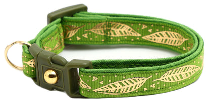Metallic Gold Feathers Cat Collar-26