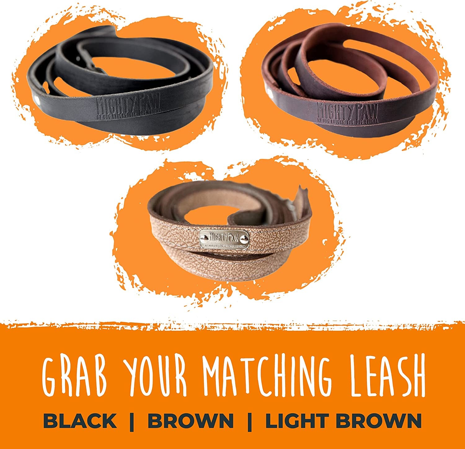 Leather Dog Collar - Genuine Distressed Leather - Strong Metal Buckle - Ultimate Comfort - Modern Style for All Dogs Breeds - Comfort Puppy Collar - (Medium - Brown)