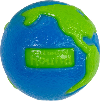by  Orbee-Tuff Planet Ball Blue/Green Treat-Dispensing Dog Toy, Small