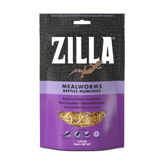 Reptile Munchies Mealworm Resealable Bag, 3.75 Ounces