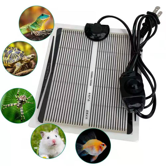 Reptiles Heat Mat with Adjustable Temperature Controller Warm Pad Incubator for Lizard Turtle Snake EU/US Plug 5-35W