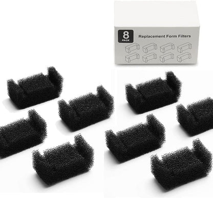 Cat Fountain Foam Filter Replacement, 8 Pack Cat Fountain Sponge Foam Filter for Cat Water Fountain Automatic Drinking Water Dispenser