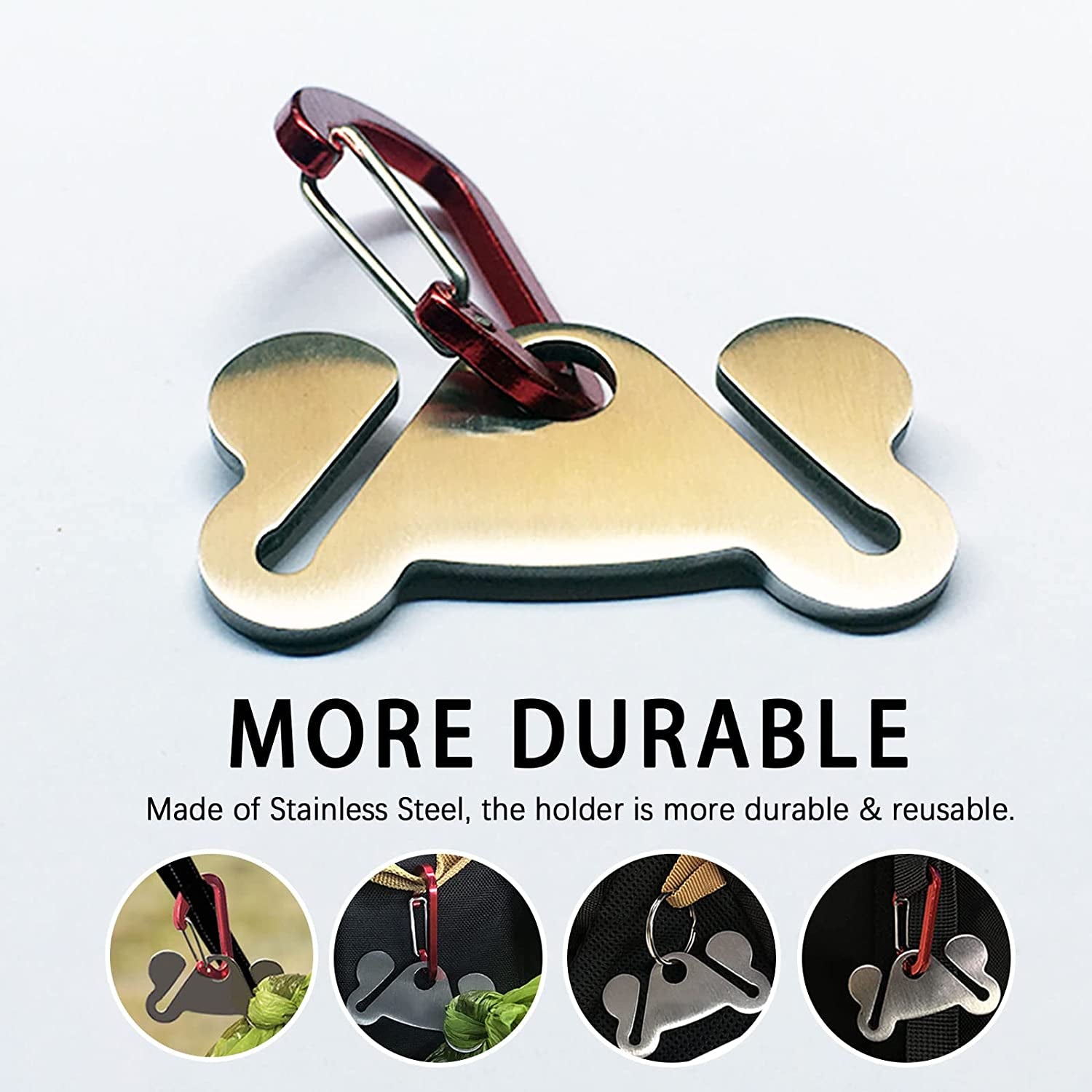 3PCS Dog Poop Bag Holder, Waste Bag Holder, Dog Poop Bag Carrier, Hand Free Holder